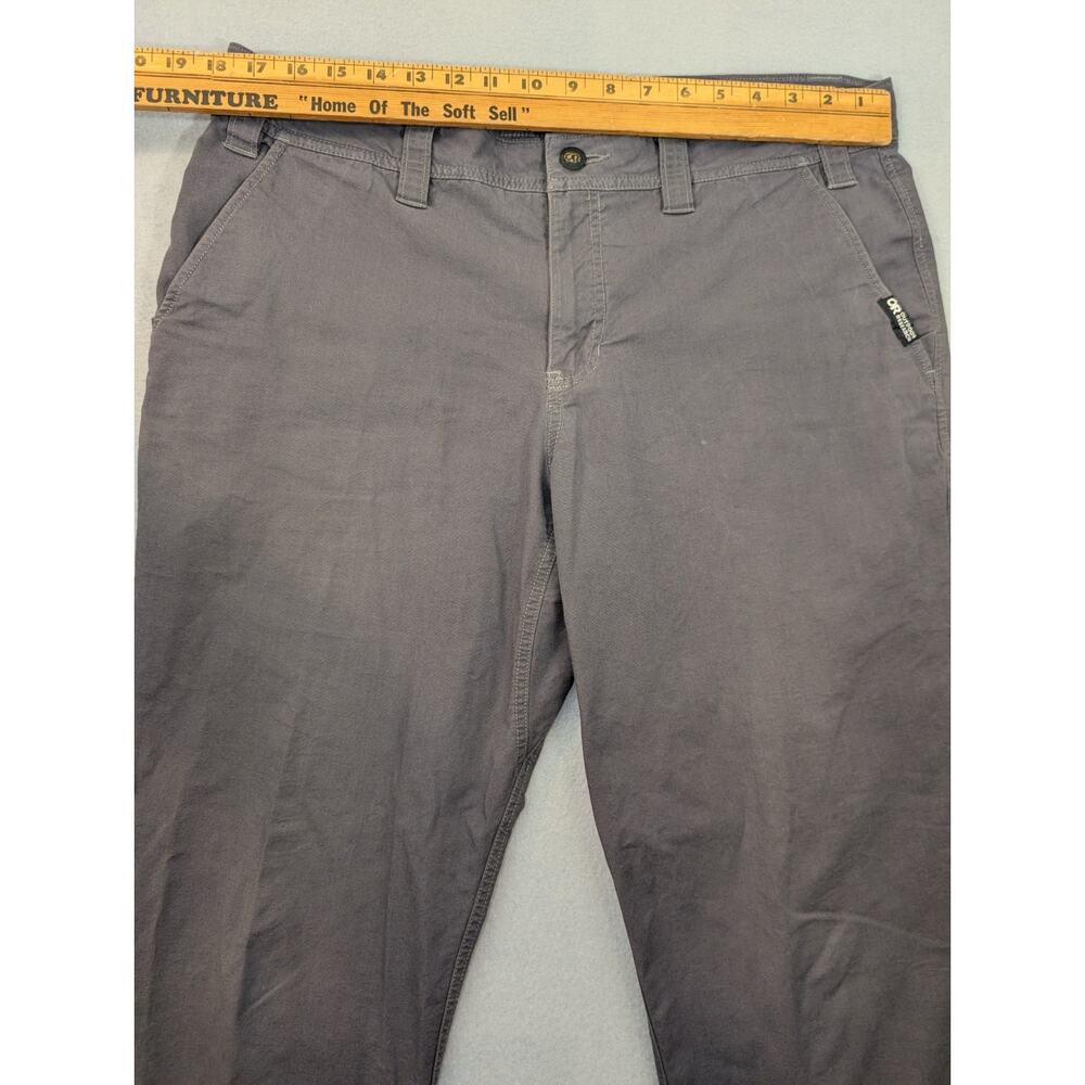 Outdoor Research Canvas Pants Mens 36x32 Charcoal Gray Straight Leg Stretch - Picture 4 of 15